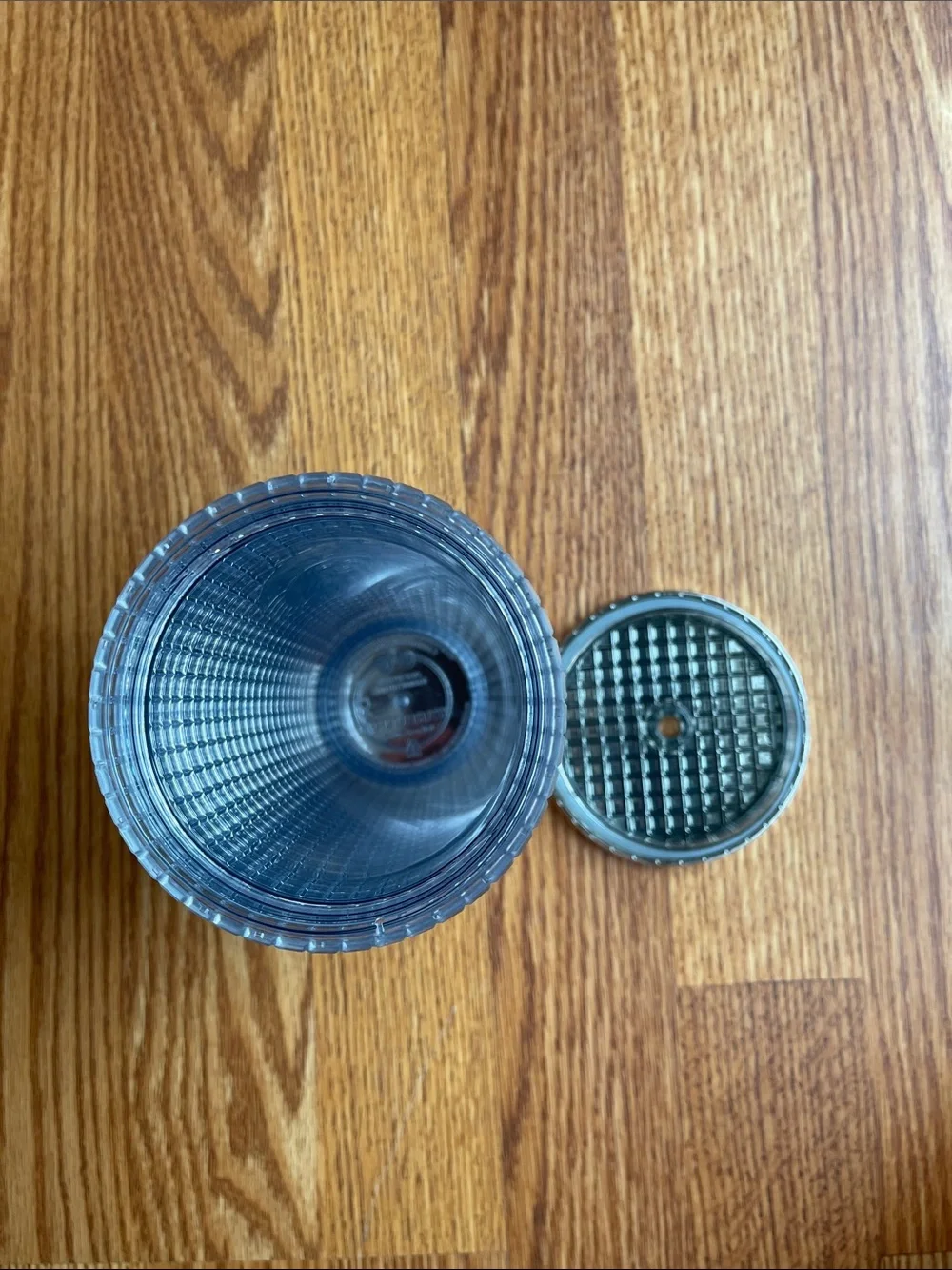 Starbucks 2023 Holiday Silver Chrome Grid Tumbler 16 OZ